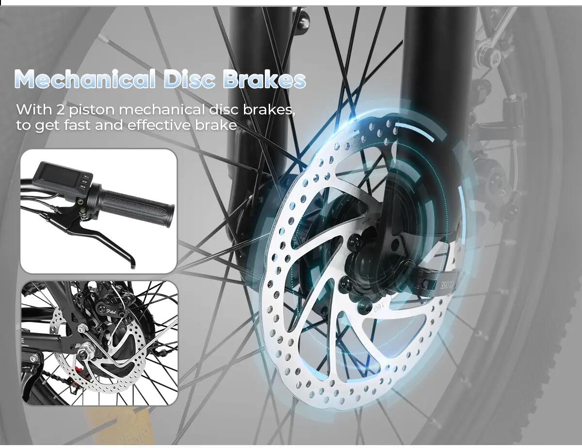 Bicicleta elétrica para adultos SAMEBIKE CY20 Bateria 36V13Ah Motor 250W 13/15