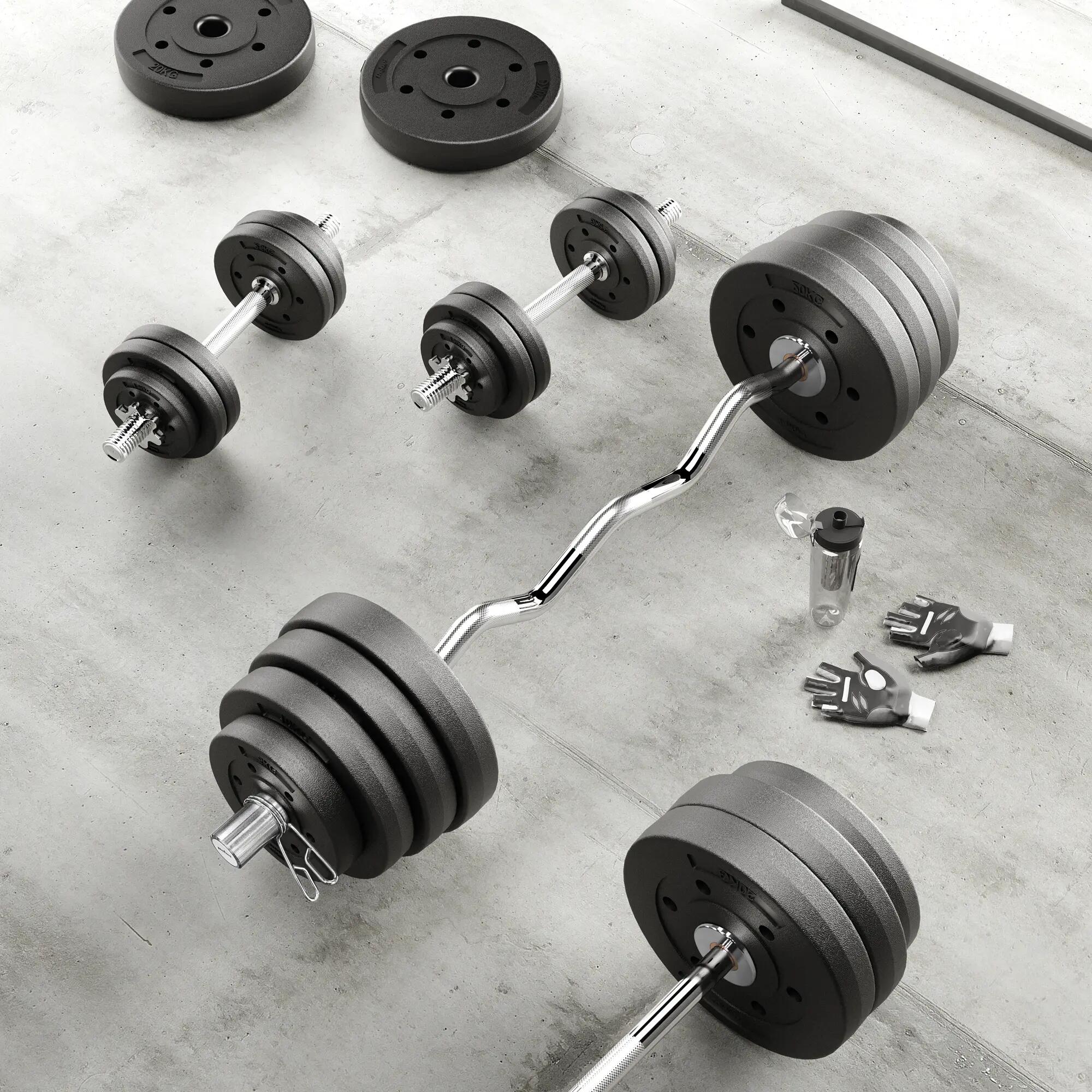 Obciążenie bitumiczne olimpijskie zestaw 2x10kg otwór 51mm do sztang Rebel 3/5