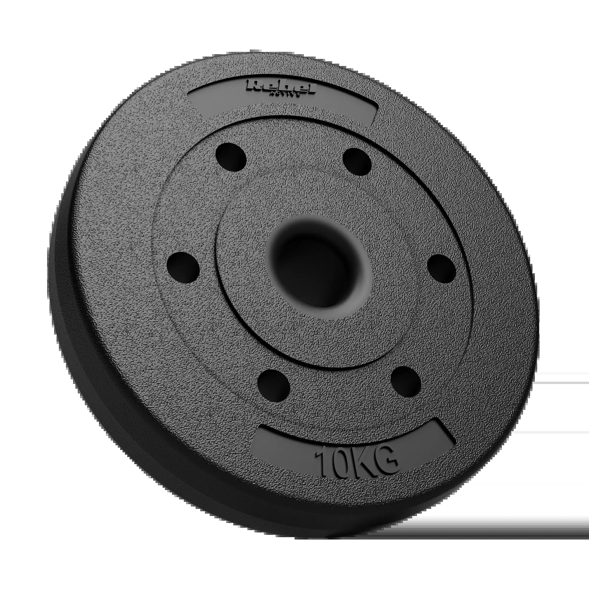 Obciążenie bitumiczne olimpijskie zestaw 2x10kg otwór 51mm do sztang Rebel 2/5