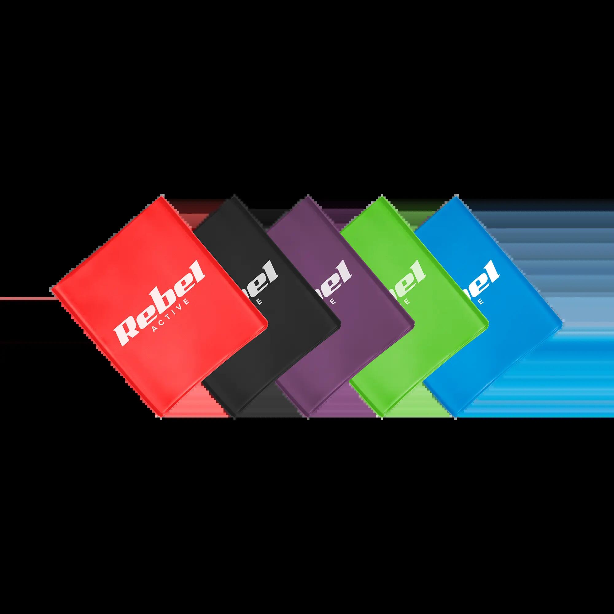 Zestaw 5 gum taśm do ćwiczeń treningu rehabilitacyjna fitness band 2M Rebel 5/7