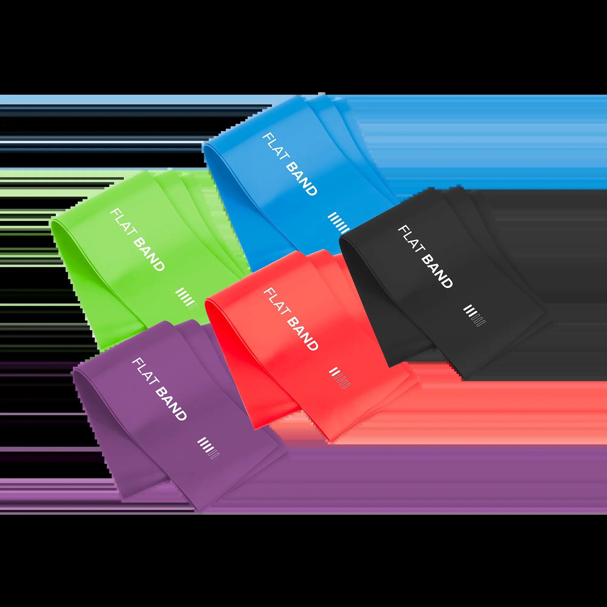 Zestaw 5 gum taśm do ćwiczeń treningu rehabilitacyjna fitness band 2M Rebel 2/7