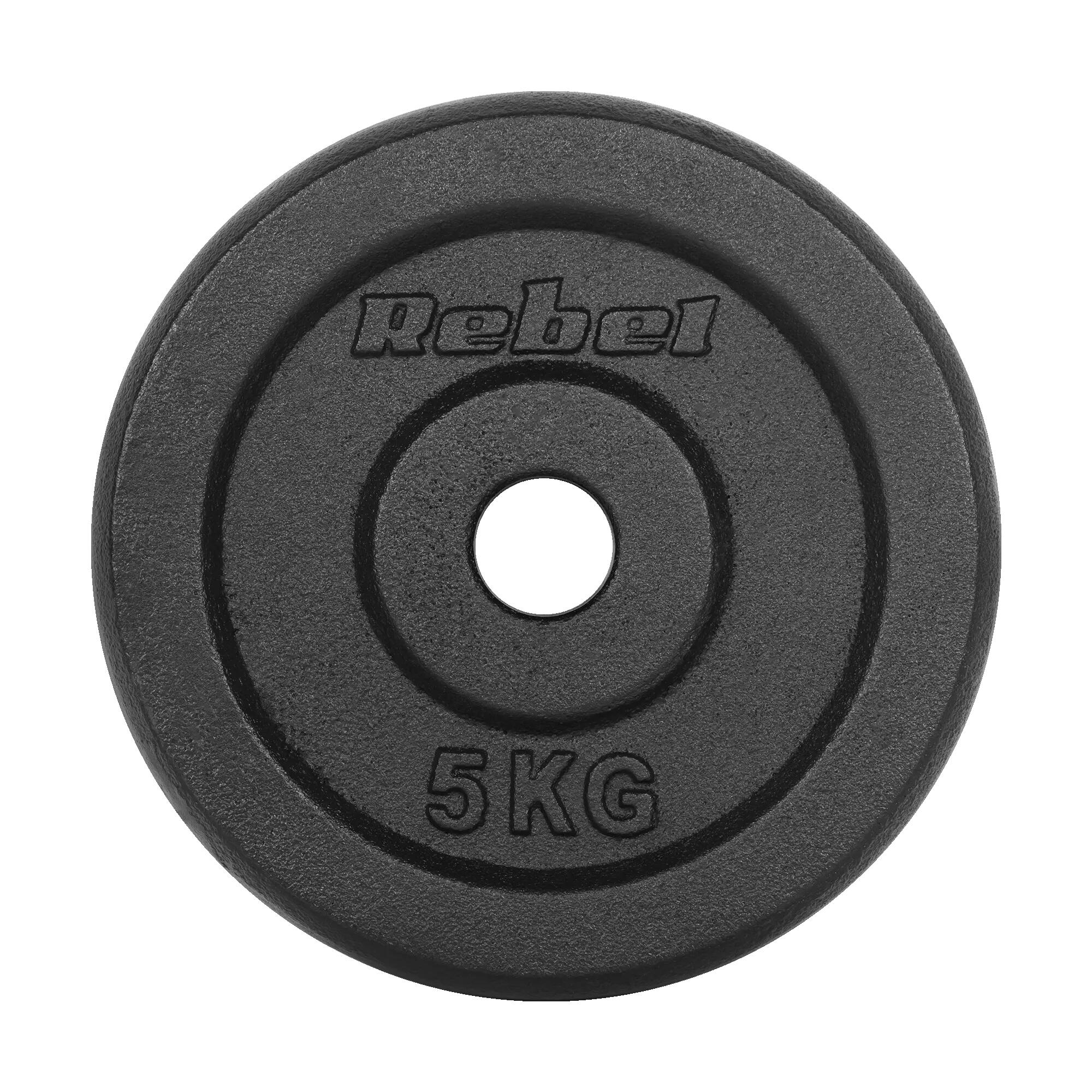 Gusseisen Gewicht Set 4x5kg 20kg Loch 31mm Platte classic Rebel 3/7