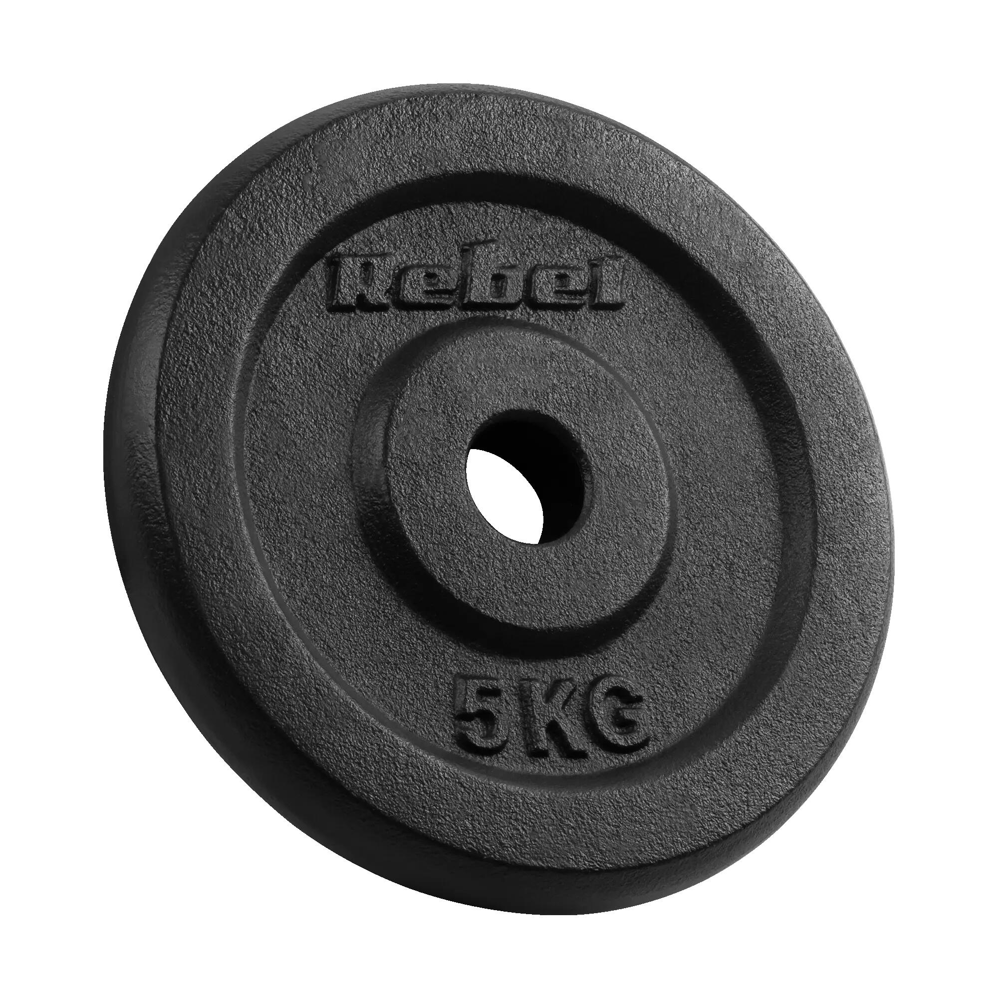 Gusseisen Gewicht Set 4x5kg 20kg Loch 31mm Platte classic Rebel 2/7