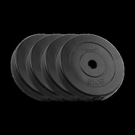 Obciążenie bitumiczne zestaw 4x5kg 20kg otwór 31mm talerz klasyczny REBEL