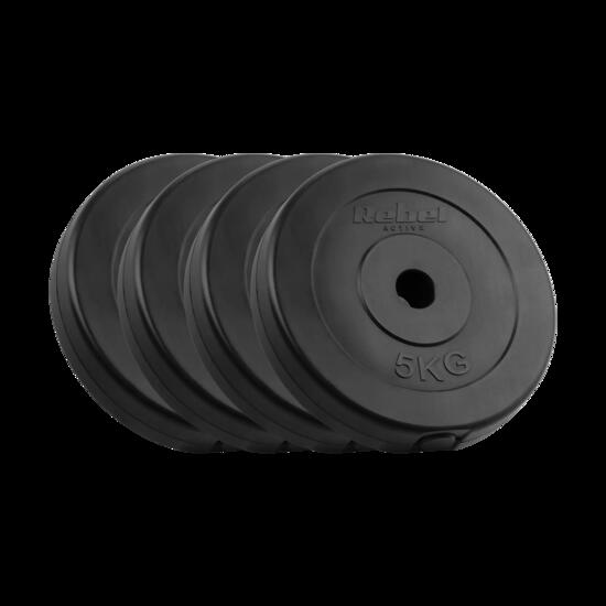 Obciążenie bitumiczne zestaw 4x5kg 20kg otwór 31mm talerz klasyczny REBEL