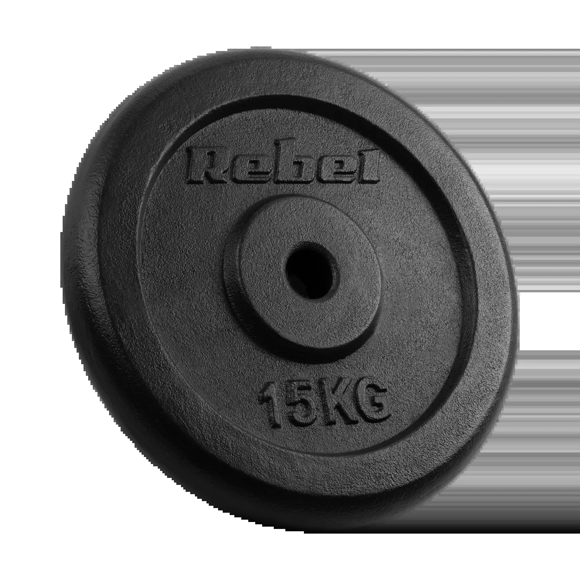 Obciążenie żeliwne zestaw 2x15kg 30kg otwór 31mm talerz klasyczny REBEL 2/7