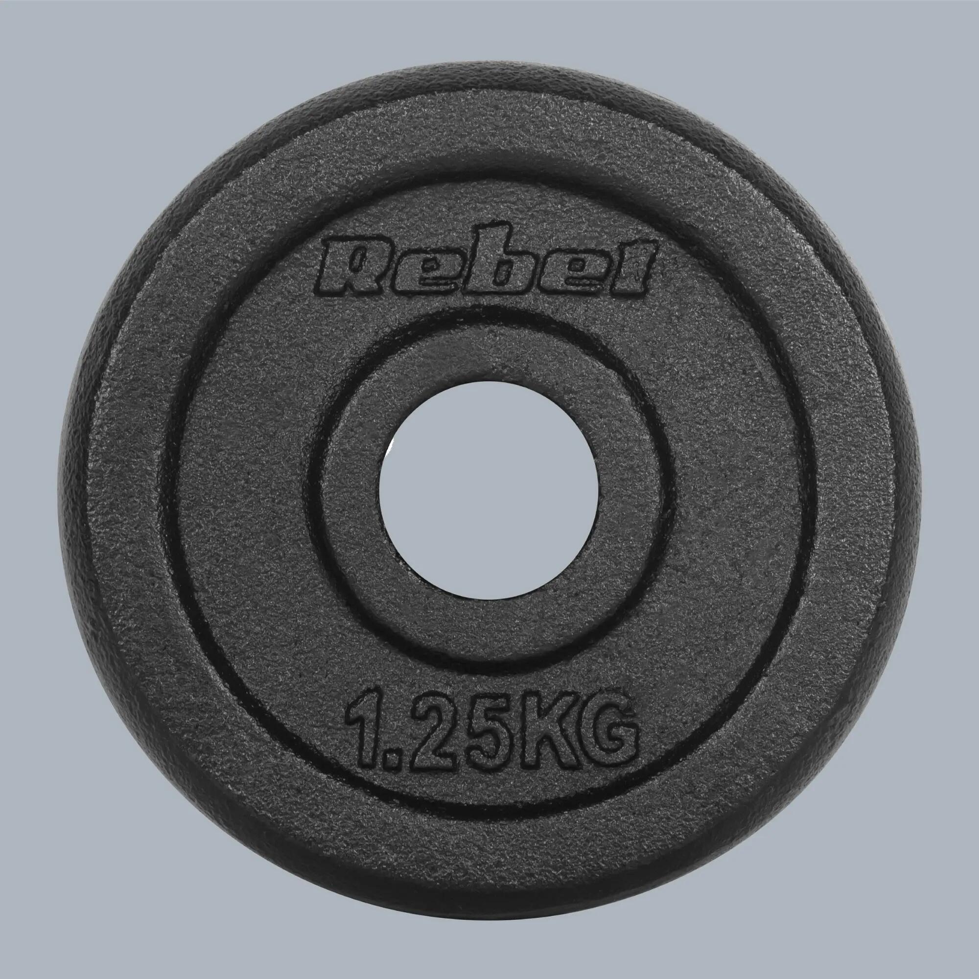 Obciążenie żeliwne zestaw 4x1.25kg 5KG otwór 31mm talerz klasyczny Rebel 6/7