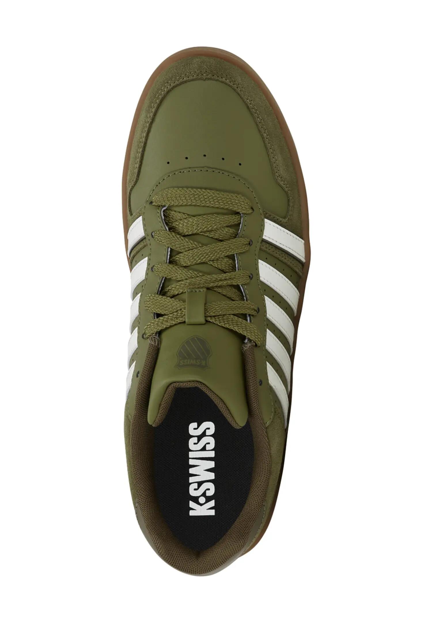 K-SWISS Herren Sneaker Court Palisades Low 06931-394-M Grün-Weiß 3/6