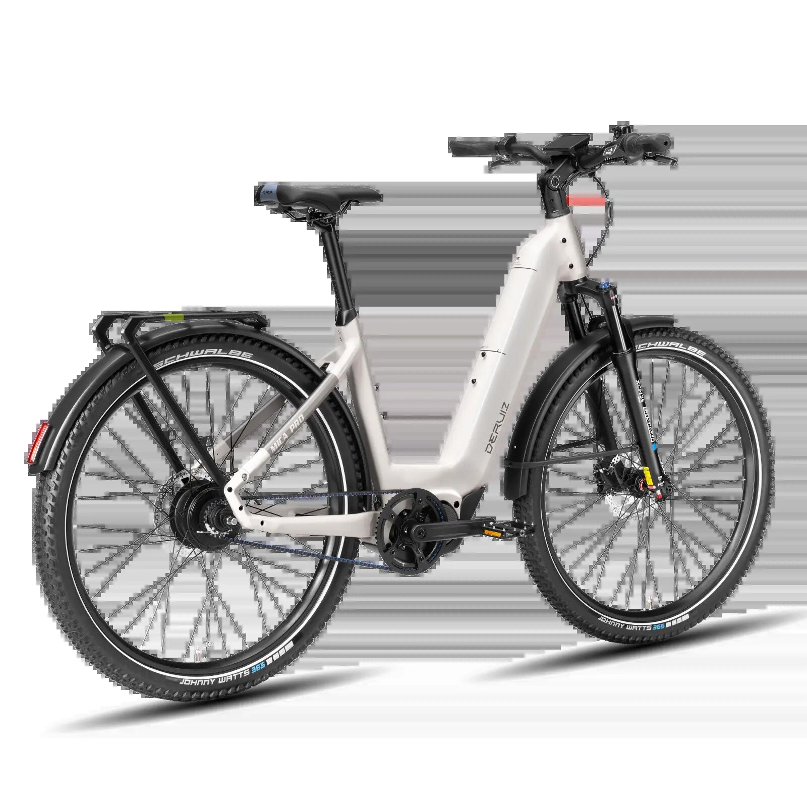 Unisex - trekking e-bike - mittelmotor 110 nm, 48v 720wh - weiß 4/15