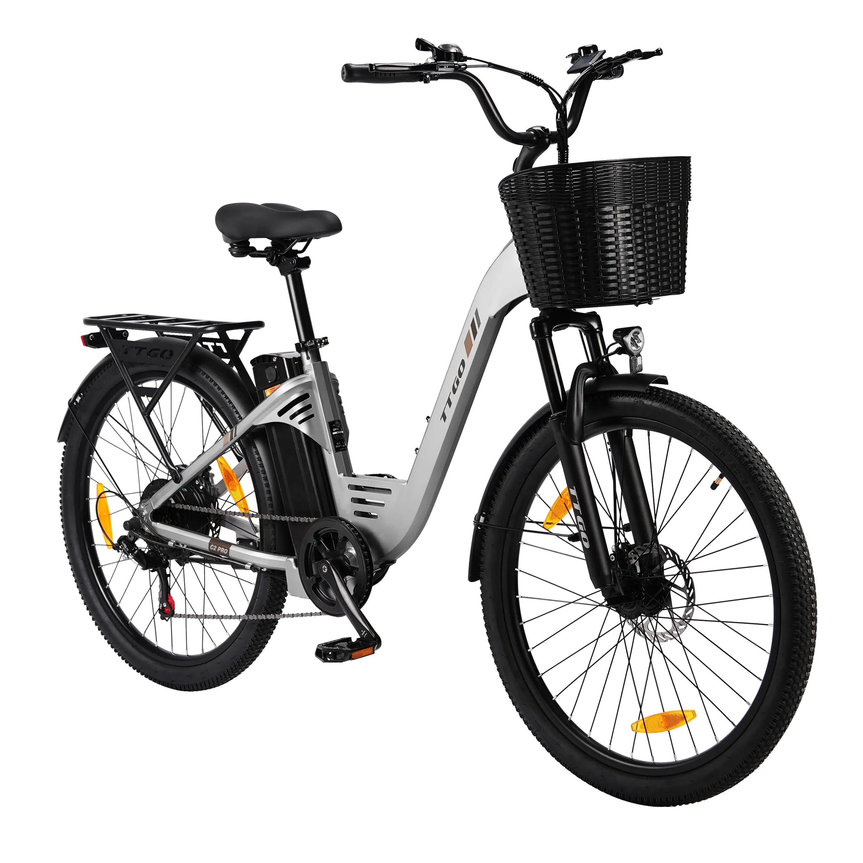 Bicicletta elettrica per adulti C2 PRO, batteria 36V 18Ah, pneumatici 26" × 1,95 2/12