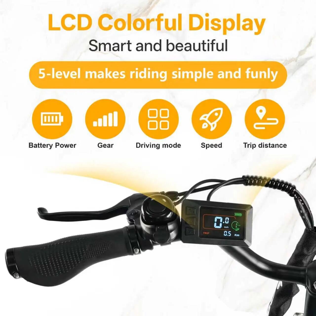 E-Bike für Erwachsene C2 PRO, 36V-18Ah-Akku, Reifen 26" × 1,95". 10/12