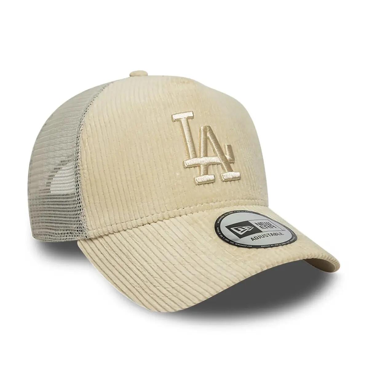 New Era 9FORTY Trucker Cap MLB Los Angeles Dodgers Cord creme 3/5