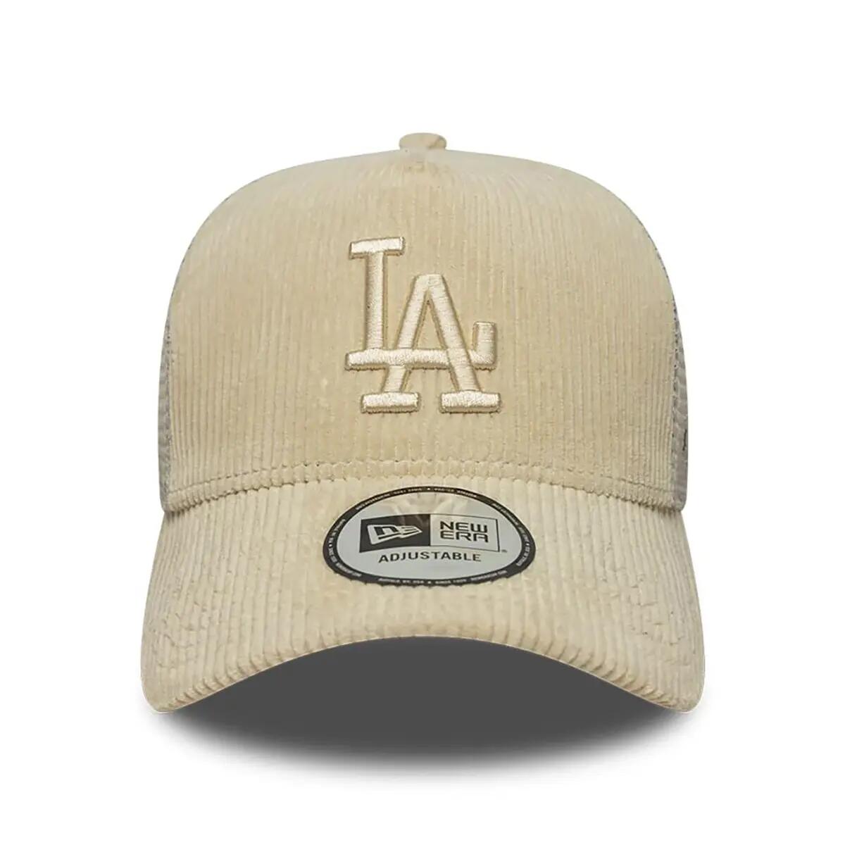 New Era 9FORTY Trucker Cap MLB Los Angeles Dodgers Cord creme 2/5