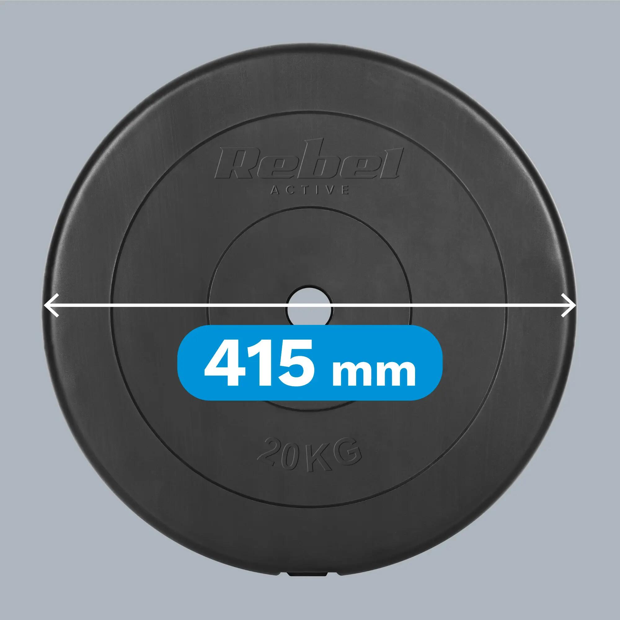 Obciążenie bitumiczne 20kg otwór 31mm talerz klasyczne Rebel solidny 6/7