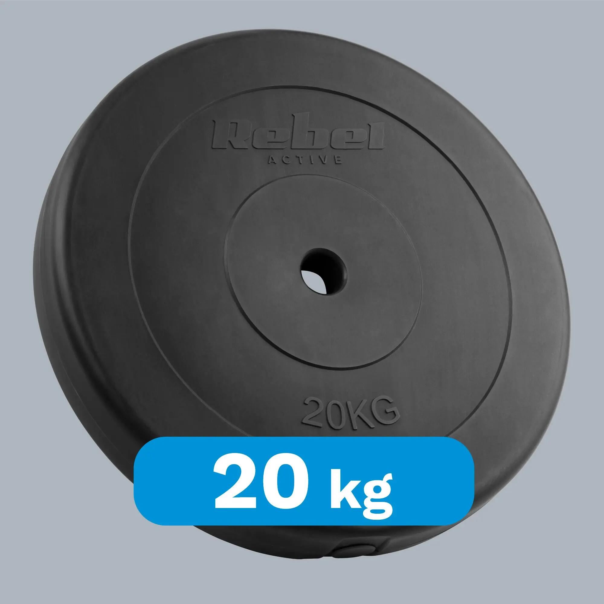 Obciążenie bitumiczne 20kg otwór 31mm talerz klasyczne Rebel solidny 4/7