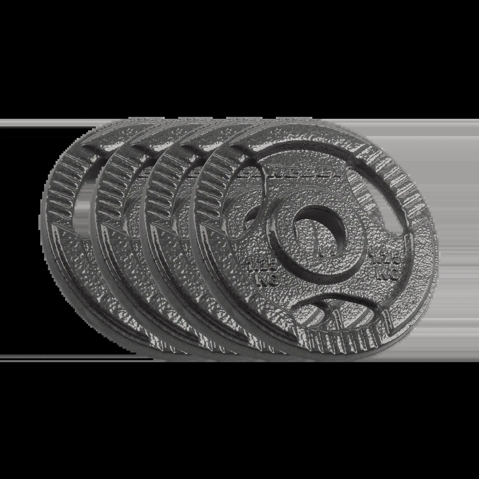 Obciążenie żeliwne zestaw 4x1.25kg 5kg otwór 31mm talerz z uchwytami Rebel 1/7