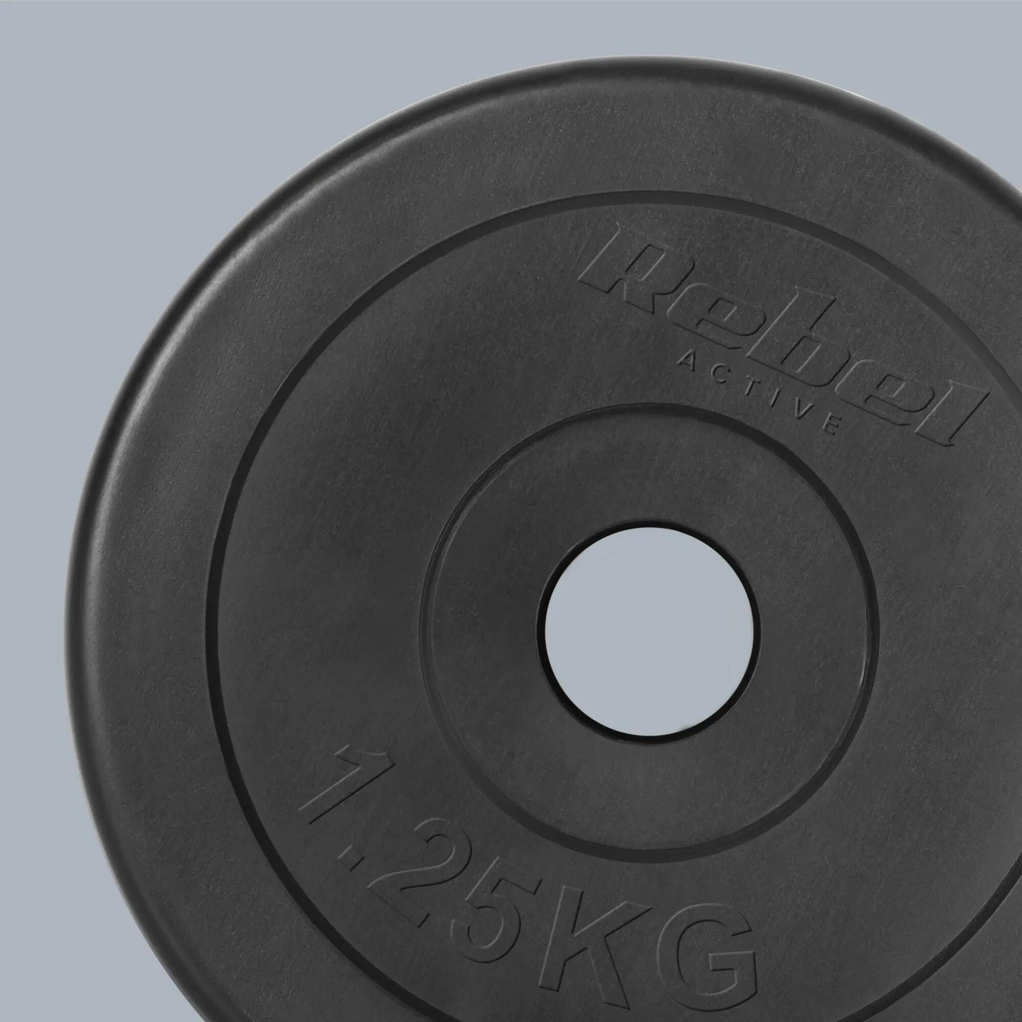 Obciążenie bitumiczne zestaw 4x1.25kg 5kg otwór 31mm talerz klasyczny REBEL 6/7