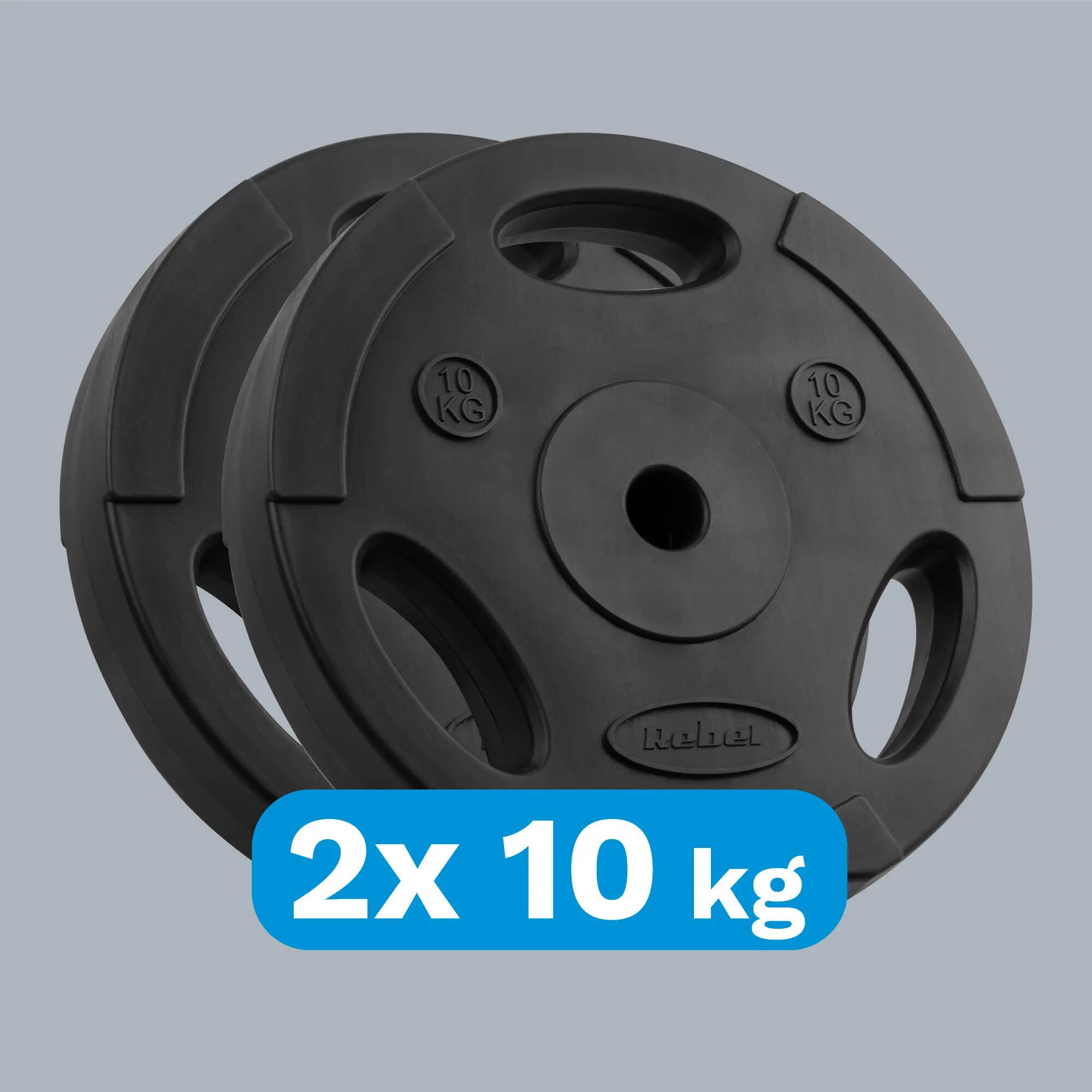 Obciążenie bitumiczne zestaw 2x10kg 20kg otwór 31mm talerz uchwyty REBEL 5/7