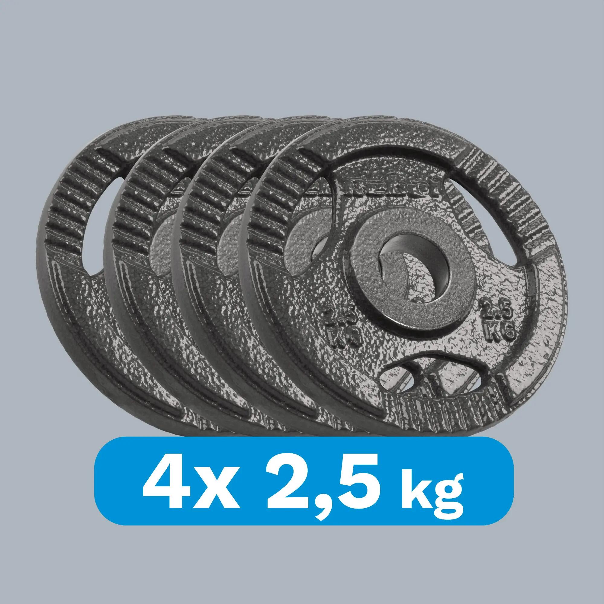 Obciążenie żeliwne olimpijskie zestaw 4x2.5kg otwór 51mm talerze Rebel 5/7