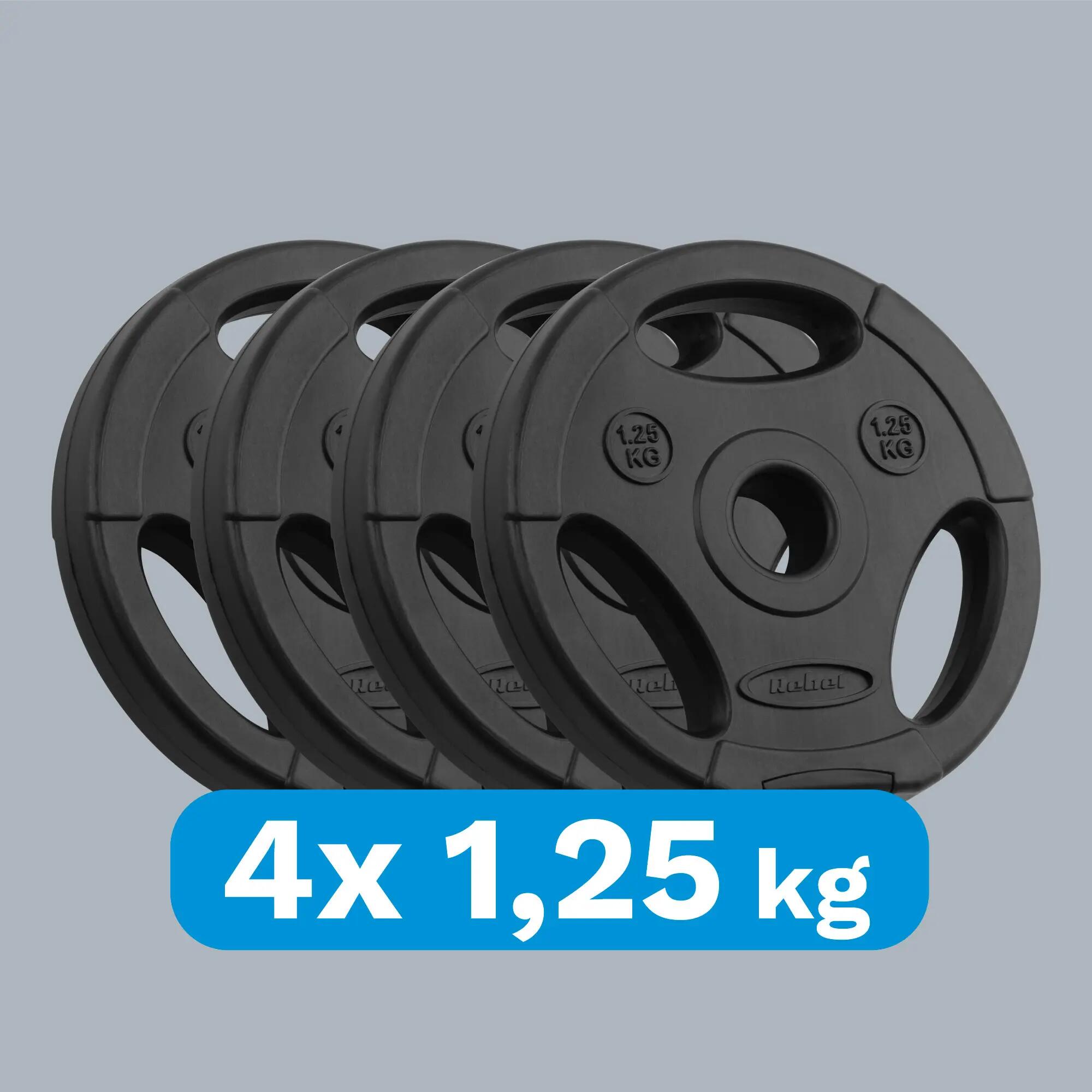 Obciążenie bitumiczne zestaw 4x1.25kg 5kg otwór 31mm talerz z uchwytami 5/7