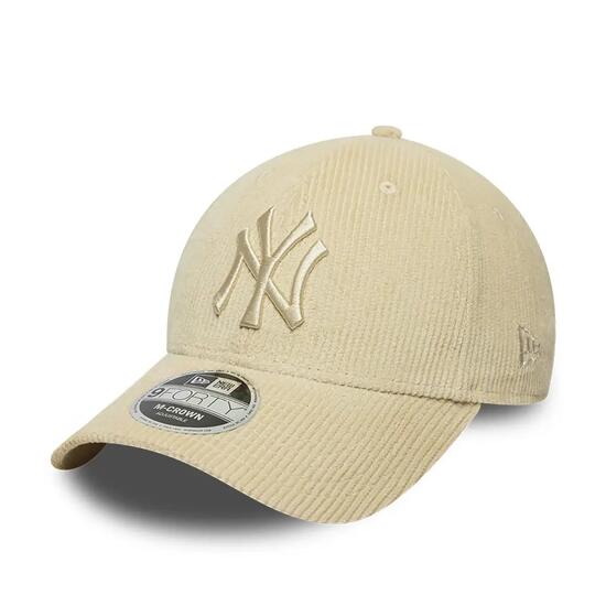 New Era 9FORTY Cap MLB New York Yankees Cord weiß/dunkelblau