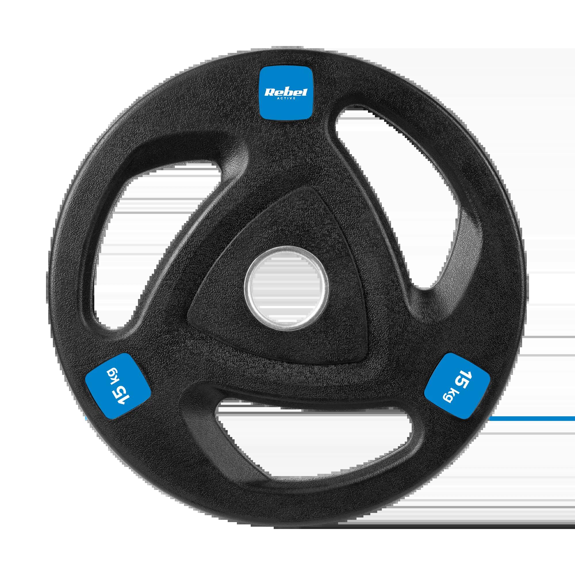 Obciążenie żeliwne olimpijskie zestaw 2x15kg 30kg 51mm talerze Rebel 3/7