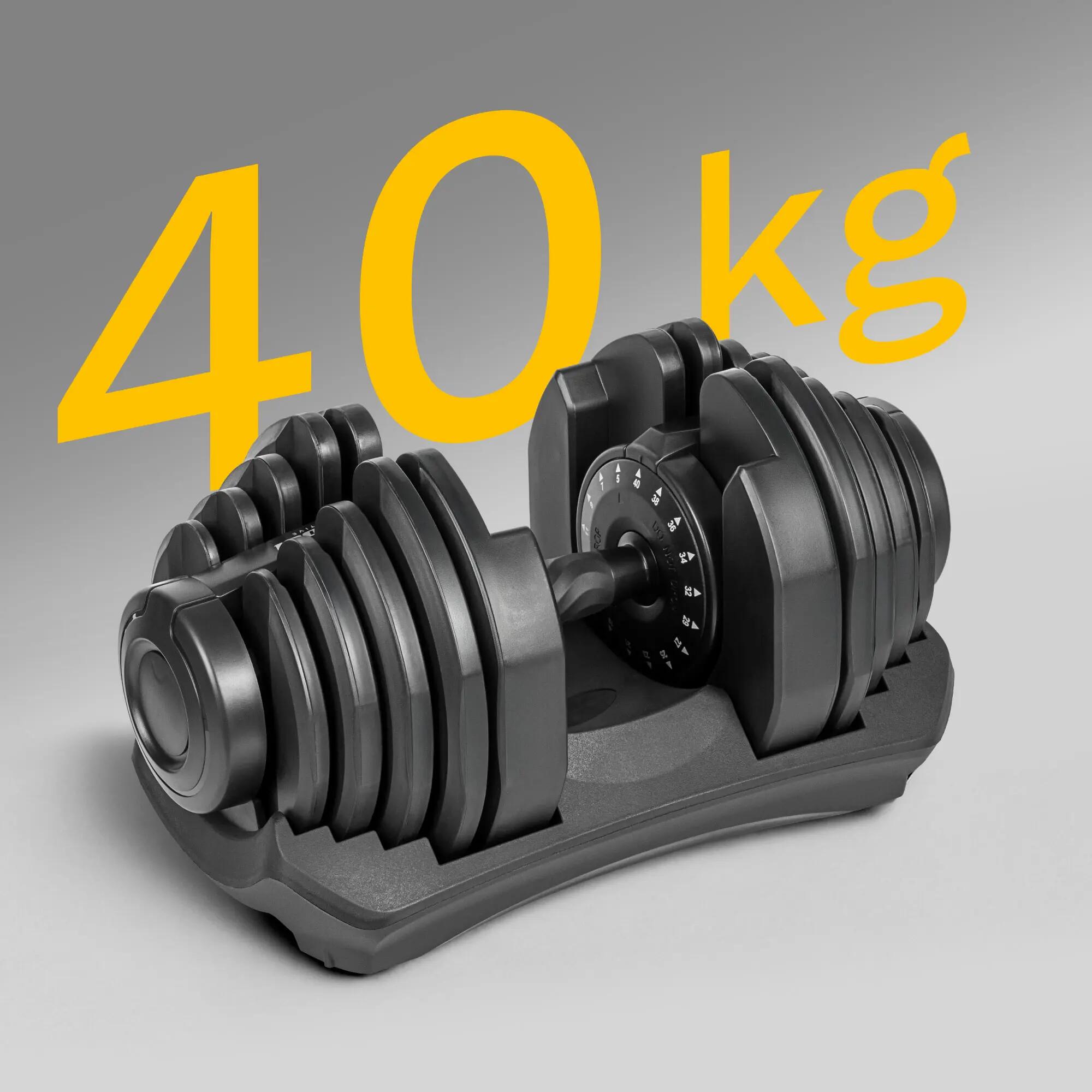 Hantel żeliwny regulowany obciążenie hantla 40 kg hantle żeliwne Rebel 7/7