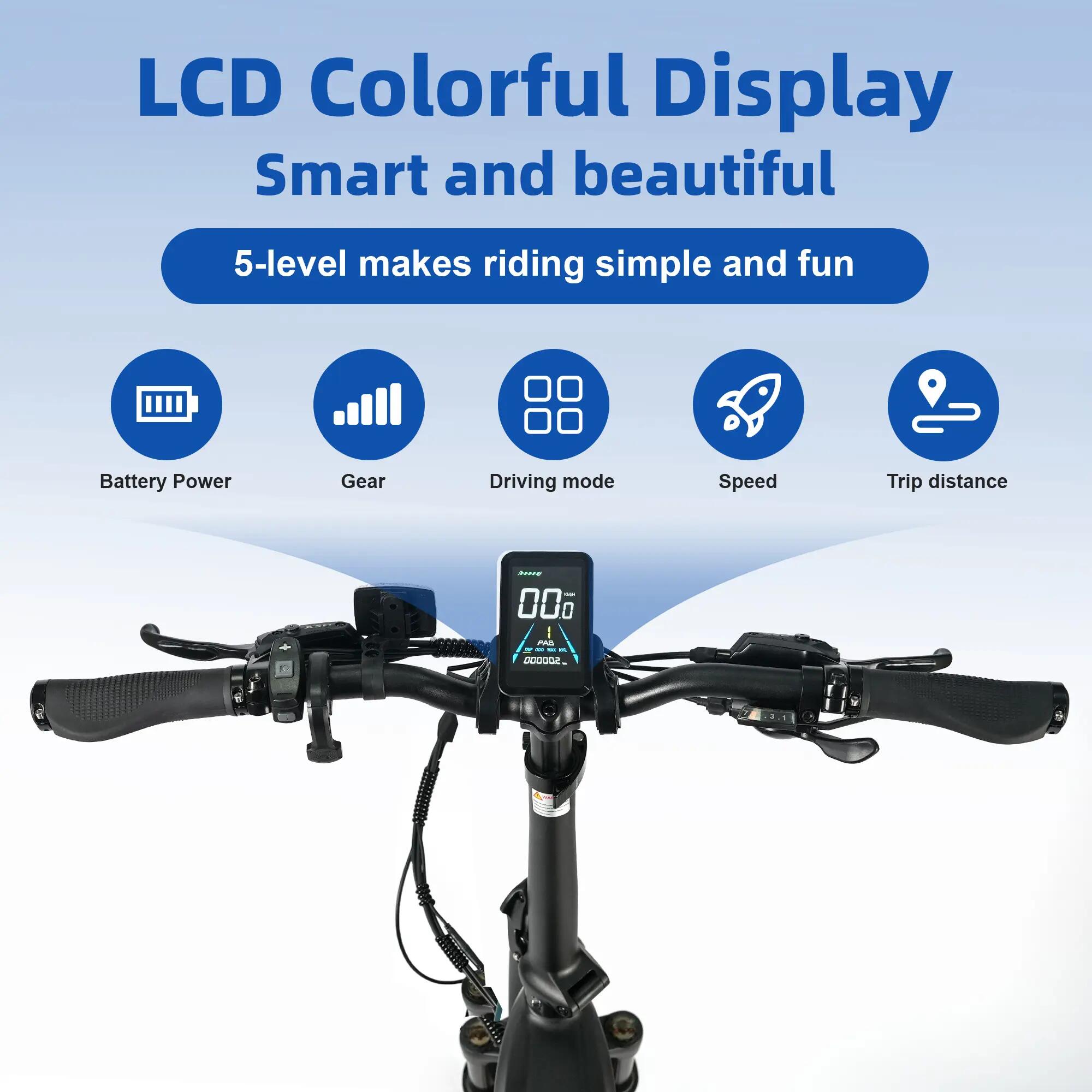 Bicicletta elettrica per adulti F8, batteria 48V 18Ah, pneumatico da 20". 13/13