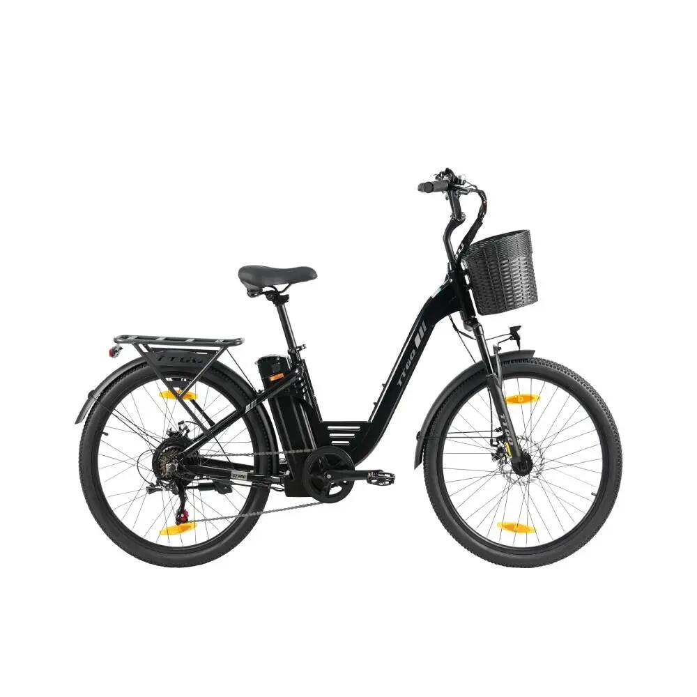 TTGO C2 PRO Electric Bike, 36V 18AH Battery, 26*1.95INCH Tires, Urban Commuter