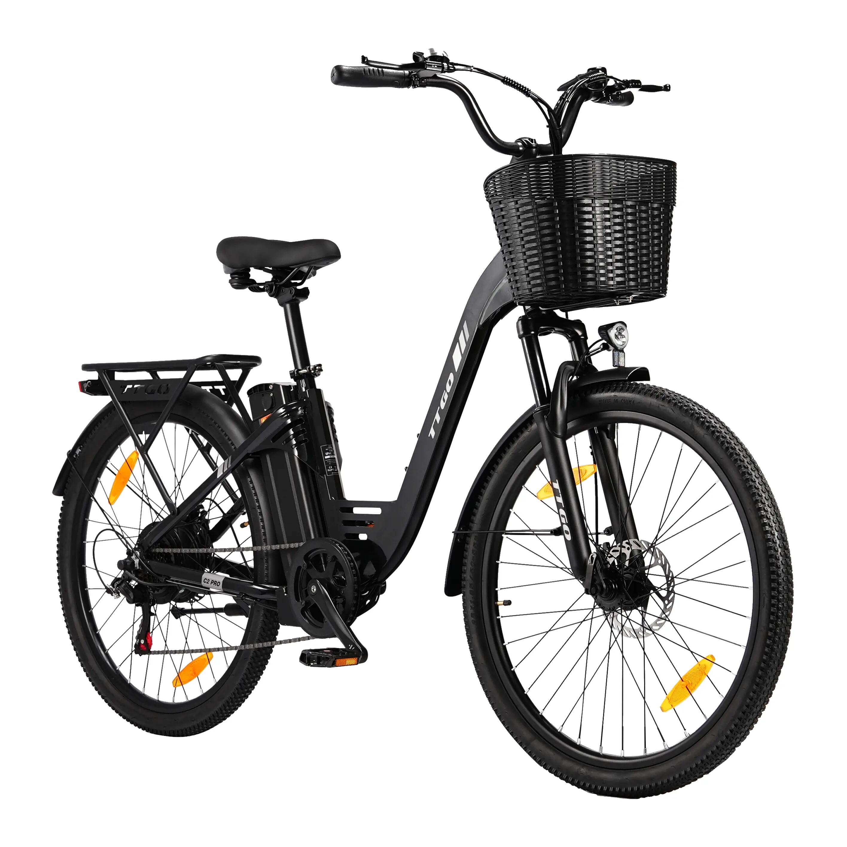 E-Bike für Erwachsene C2 PRO, 36V-18Ah-Akku, Reifen 26" × 1,95". 2/12
