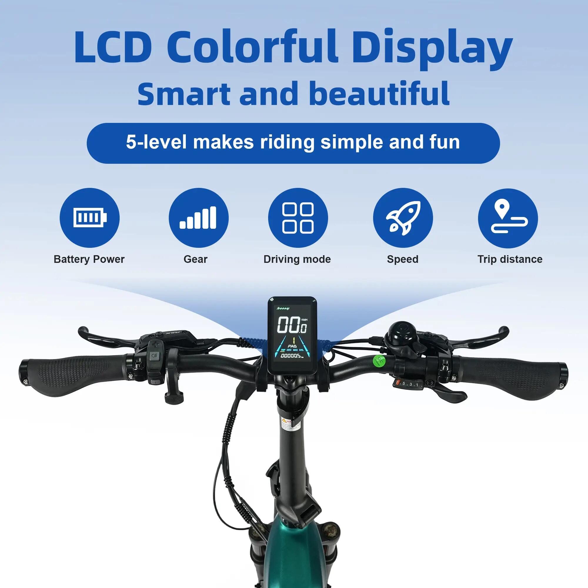 Bicicletta elettrica per adulti F8, batteria 48V 18Ah, pneumatico da 20". 13/13