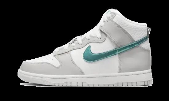 Chaussures - hautes - dunk high ring bling - blanc/gris