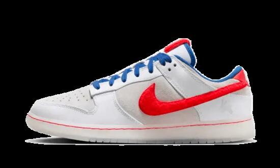 Scarpe - lifestyle - unisex - dunk low retro prm - bianco/crimson