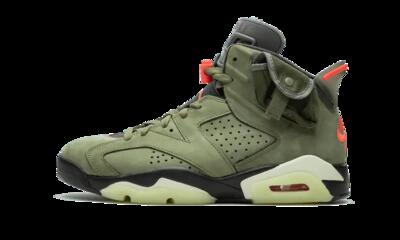 Scarpe - basket - jordan 6 travis scott - medium olive