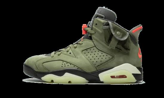 Scarpe - basket - jordan 6 travis scott - medium olive
