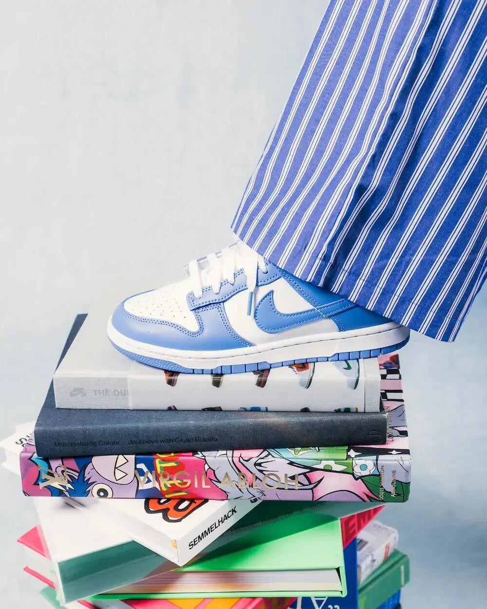 Zapatillas - Baloncesto - Unisex - Dunk Low UNC - Blanco/Azul 4/4
