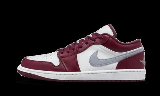 Schoenen - casual - air jordan 1 low - comfordry - wit/bordeaux/grijs