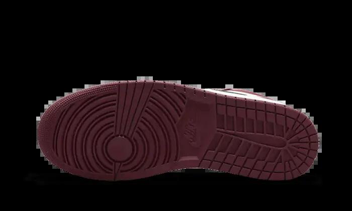 Schoenen - casual - air jordan 1 low - comfordry - wit/bordeaux/grijs 2/3