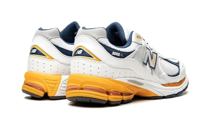 Zapatos - marcha - hombre - 2002R Bryant Giles - blanco/azul marino/naranja 2/4