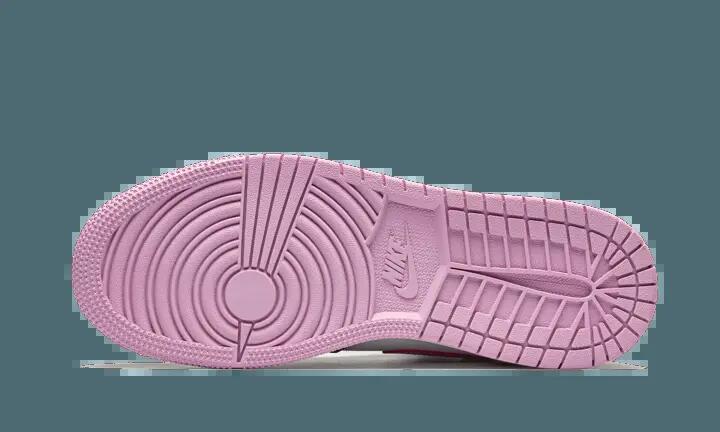 Zapatos - Baloncesto - Air Jordan 1 - Blanco/Negro/Rosa 3/4