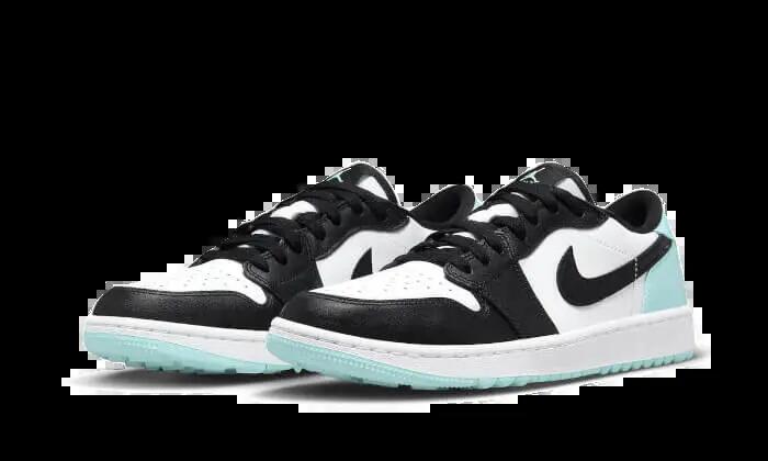 Schoenen - golf - unisex - air jordan 1 low - laag, stabiel - wit/copa/zwart 2/3