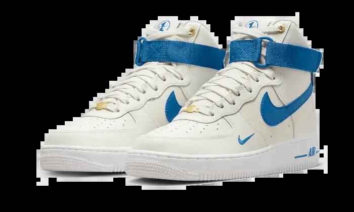Schoenen - lifestyle - unisex - air force 1 high - wit/blauw 4/5