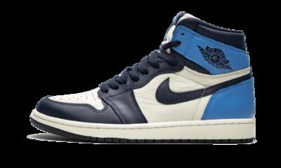 Schoenen - basketbal - air jordan 1 - high-top retro - sail/obsidian