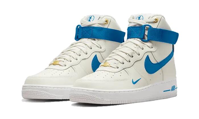 Unisex - lifestyle - schuhe - high-top air force 1 40 - weiß/blau 2/5