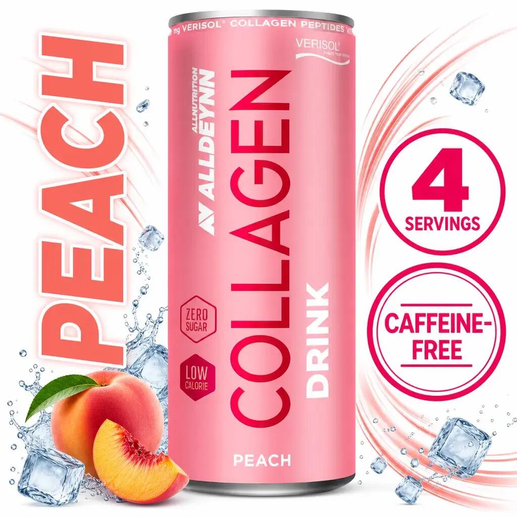 Allnutrition ALLDEYNN Collagen Drink 330ml x4 Peach
