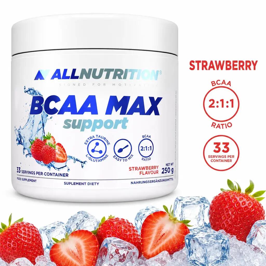 Allnutrition BCAA Max Support 250g Strawberry 2/2