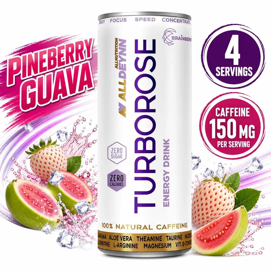 Allnutrition ALLDEYNN Turborose 330ml x4 Pineberry Guava 2/2