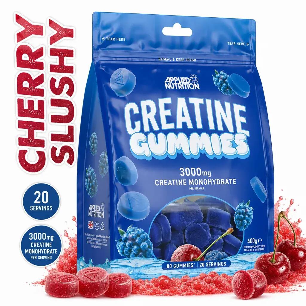 Applied Nutrition Creatine Monohydrate Gummies 80 Gummies Cherry Slushy
