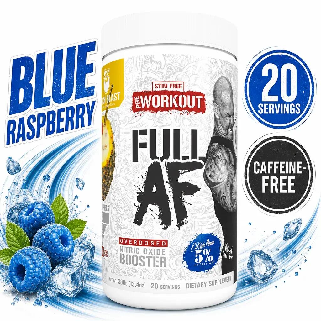 5% Nutrition Full AF Legendary Series 20 Servings Blue Raspberry 1/2