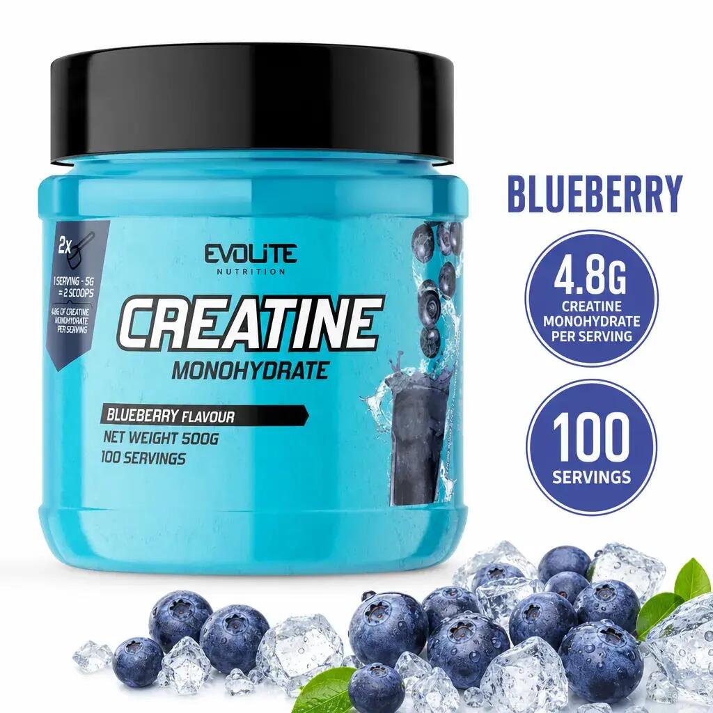 Evolite Creatine Monohydrate 500g Blueberry